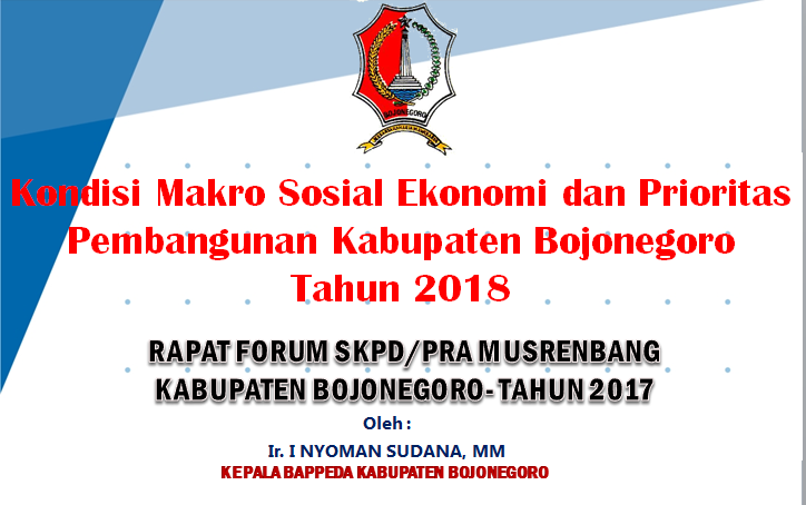 Paparan Pra-Musrenbang 2017 Kepala Badan dan Para Kabid BAPPEDA