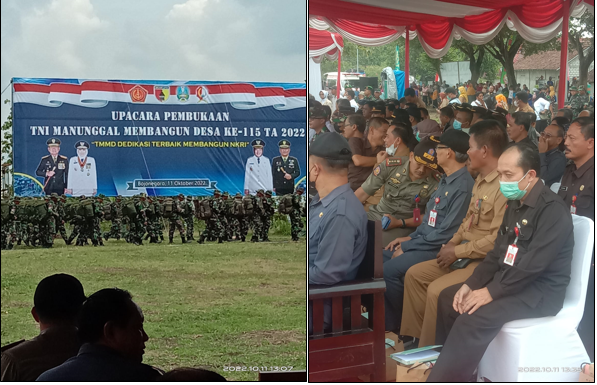 Upacara Pembukaan TMMD di Desa Sekaran Kecamatan Kasiman