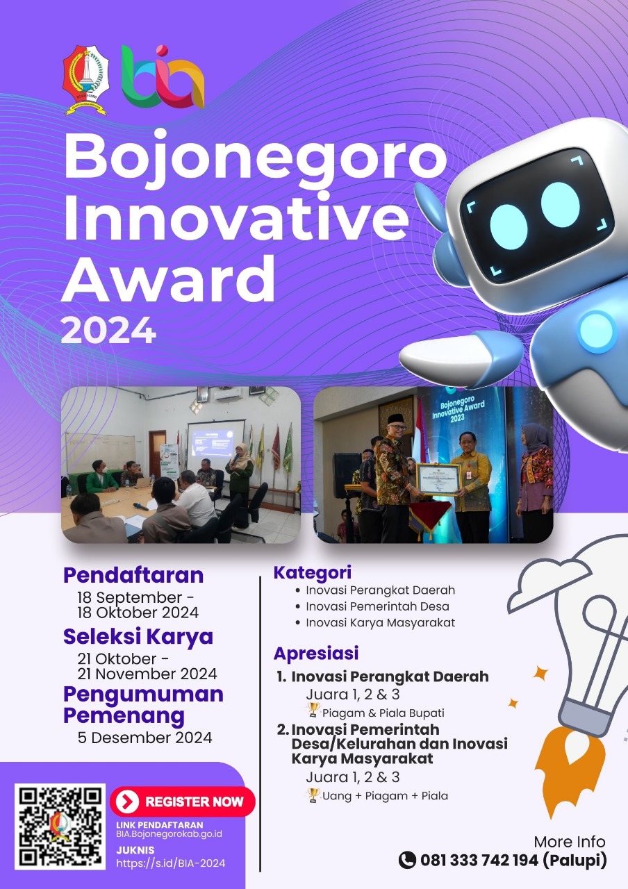 Lomba Inovasi dan Teknologi, Bojonegoro Innovative award Tahun 2024