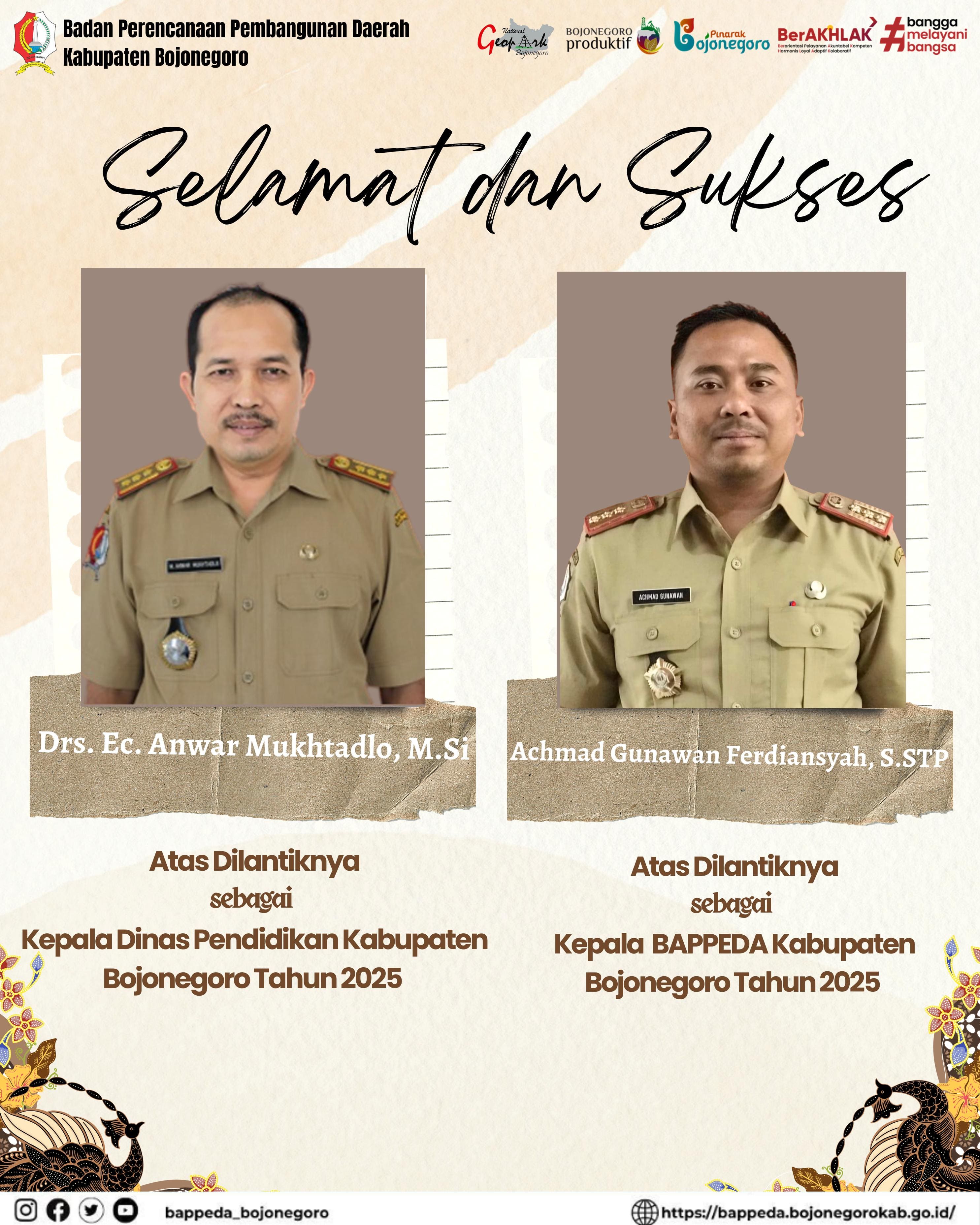 KEPALA BAPPEDA KABUPATEN BOJONEGORO