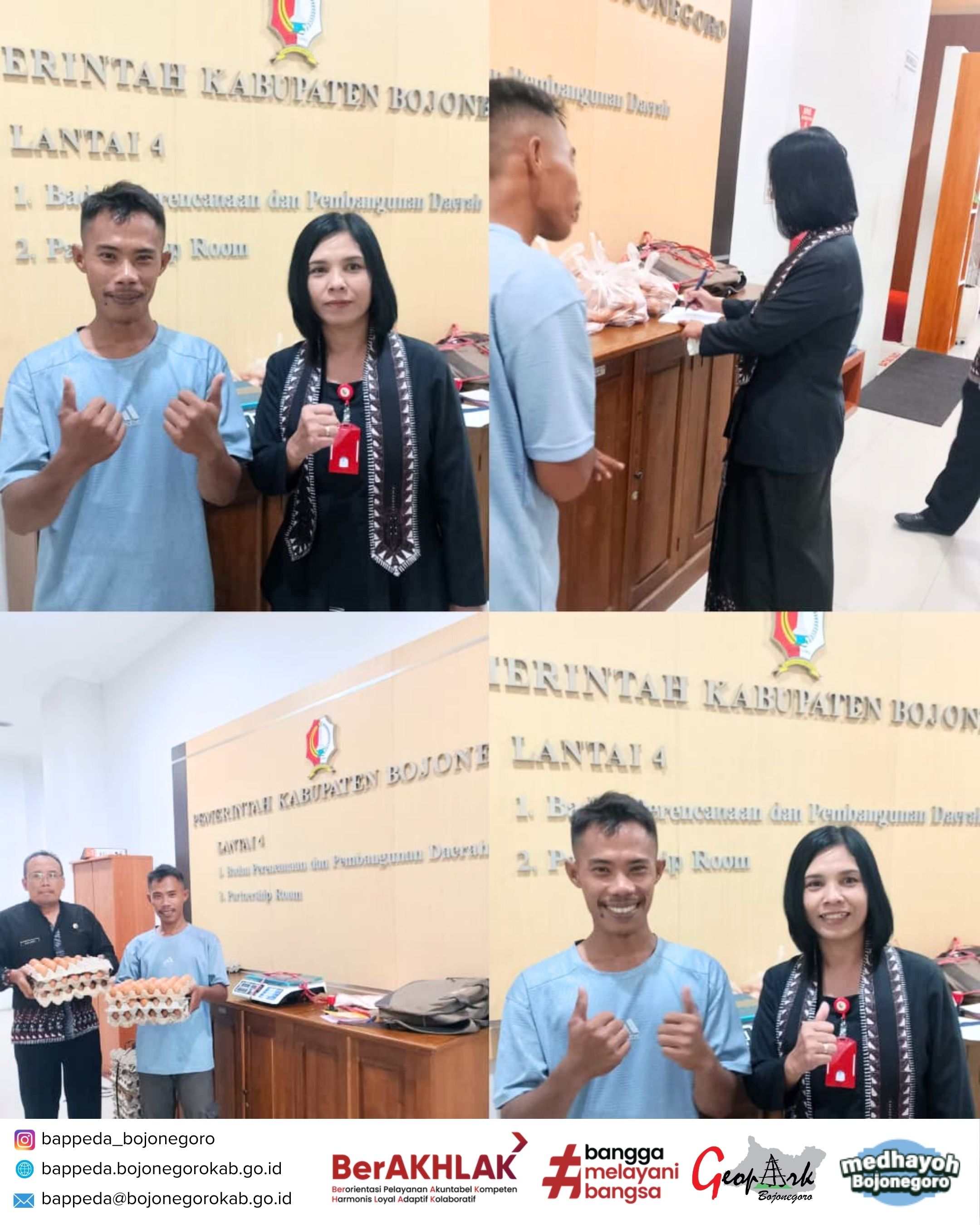 ASN Bappeda Bojonegoro Dukung Program GAYATRI Melalui Pembelian Telur dari KPM