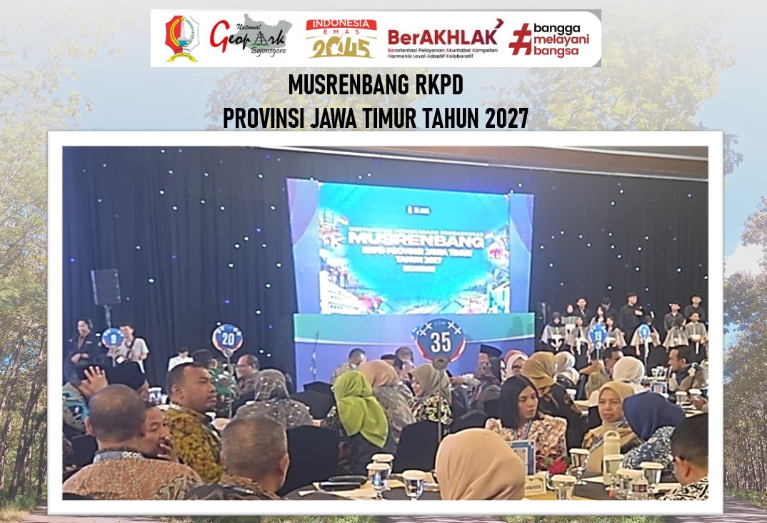 Kepala Bappeda Bojonegoro hadir pada Musrenbang RKPD Provinsi Jawa Timur Tahun 2027